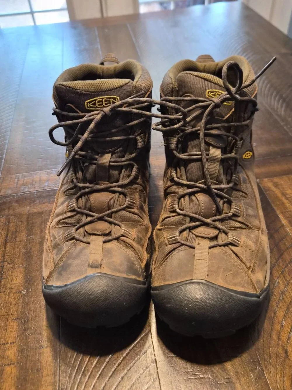 Keen Targhee II Mid Boots Mens 13 M Waterproof Hiking Comfort Ankle Top Brown